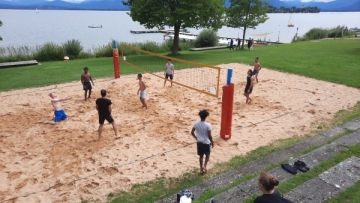 Volleyballspielen am Chiemsee